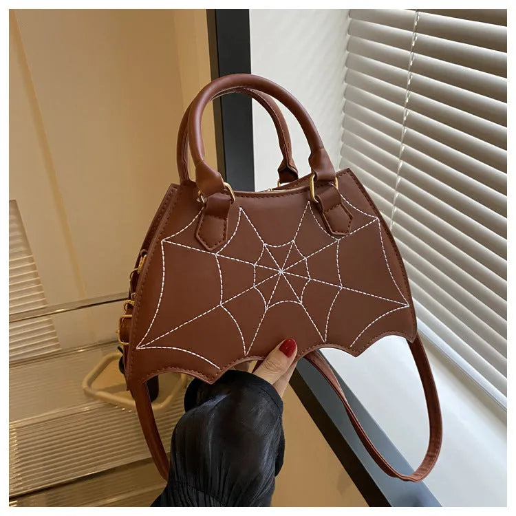 Halloween Spider Web Saddle Bags Fashion Personality Crossbody Shoulder Bag With Handle Women's Handbags - Bellarte Enchanté Halloween Spider Web Saddle Bags Fashion Personality Crossbody Shoulder Bag With Handle Women's Handbags